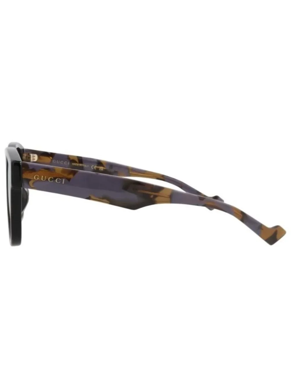 New Gucci Mens Square/Rectangle Black Havana Brown Fashion Designer Sunglasses